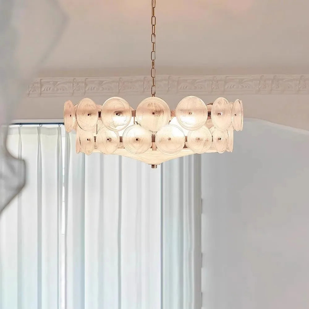 Suspension en Verre Design Français - Style Rétro Nordique