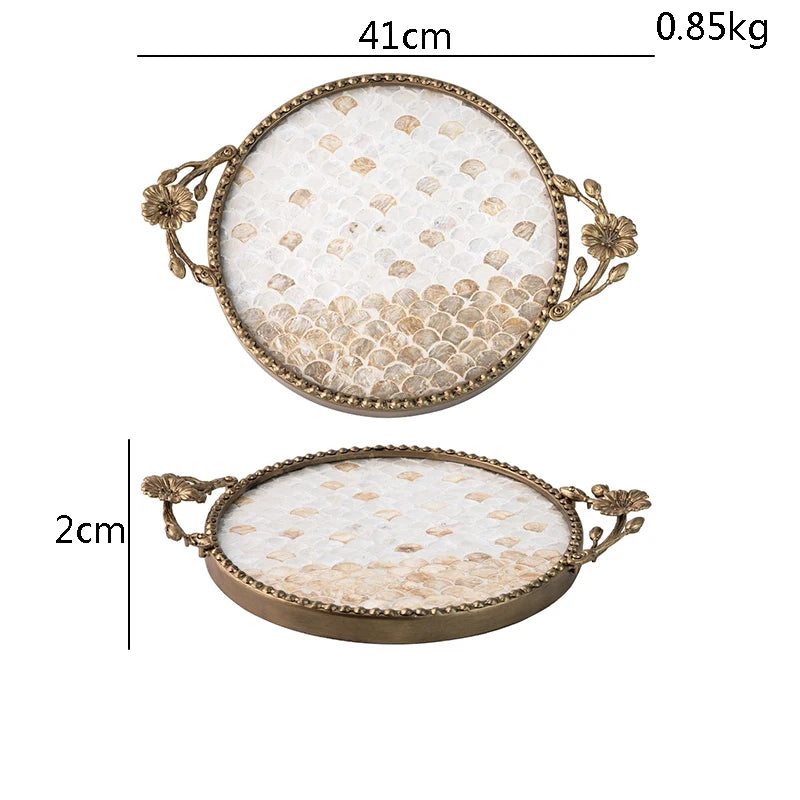 Plateau Coquillage Rangement Clés et Bijoux Minimaliste