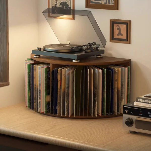Étagère de Rangement Métal Noir - Vinyles et CD