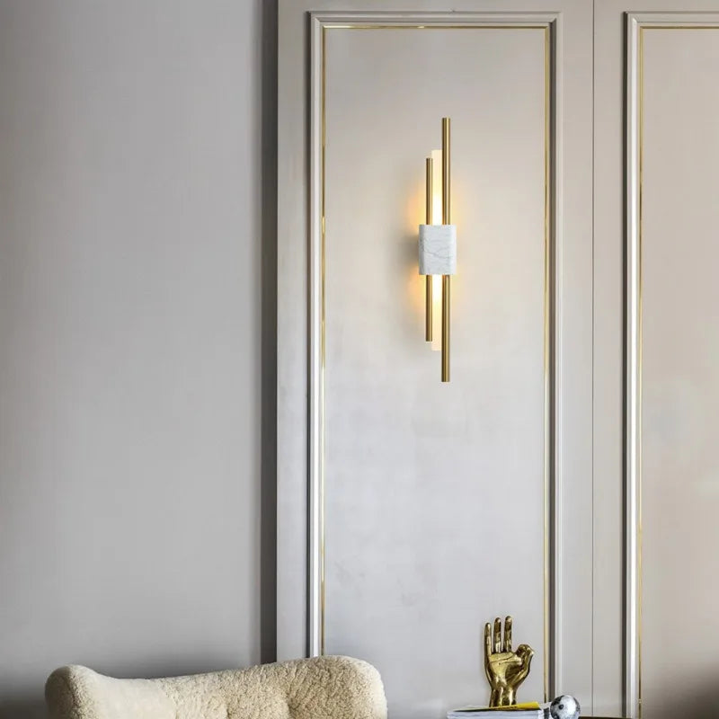 Applique Murale Pierre Marbre Naturelle Fer Contemporain