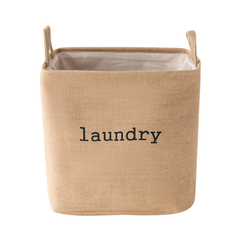 Panier à Linge Pliable en Jute