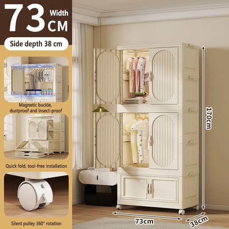 Armoire Pliable Enfant pour Vêtements et Jouets