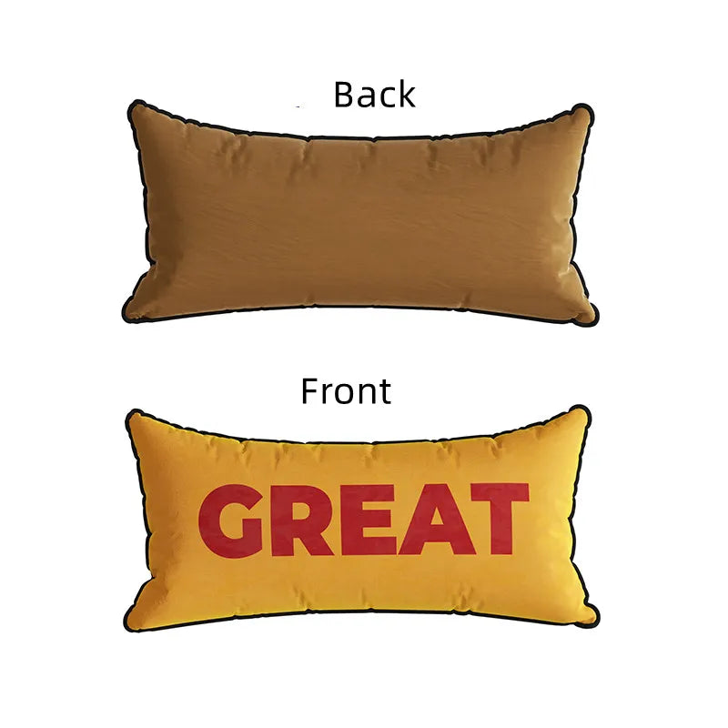 Striped Velvet Cushion Cover – Rectangle Throw Pillowcase, 30x70cm
