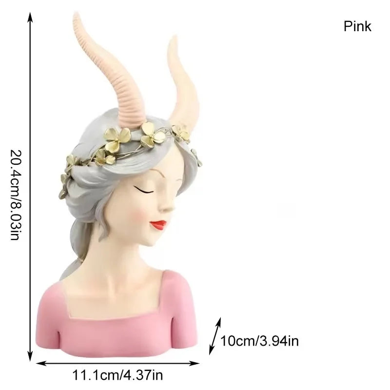 Statuette Fille au Ballon Sculpture Décorative Luxe