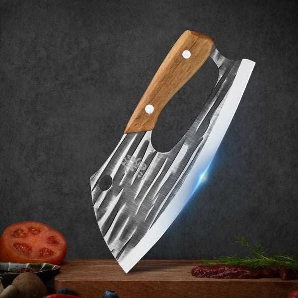 Couteau de Chef Forgé Main Économie d'Effort Inox