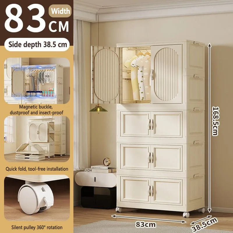 Armoire Pliable Enfant pour Vêtements et Jouets