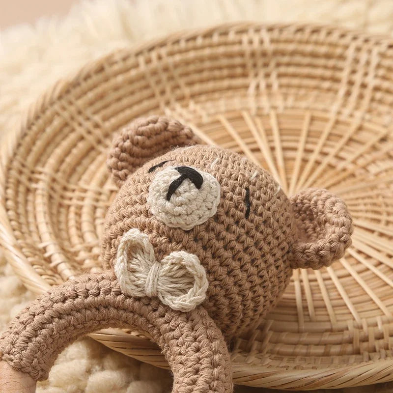Hochet Bracelet Ourson au Crochet
