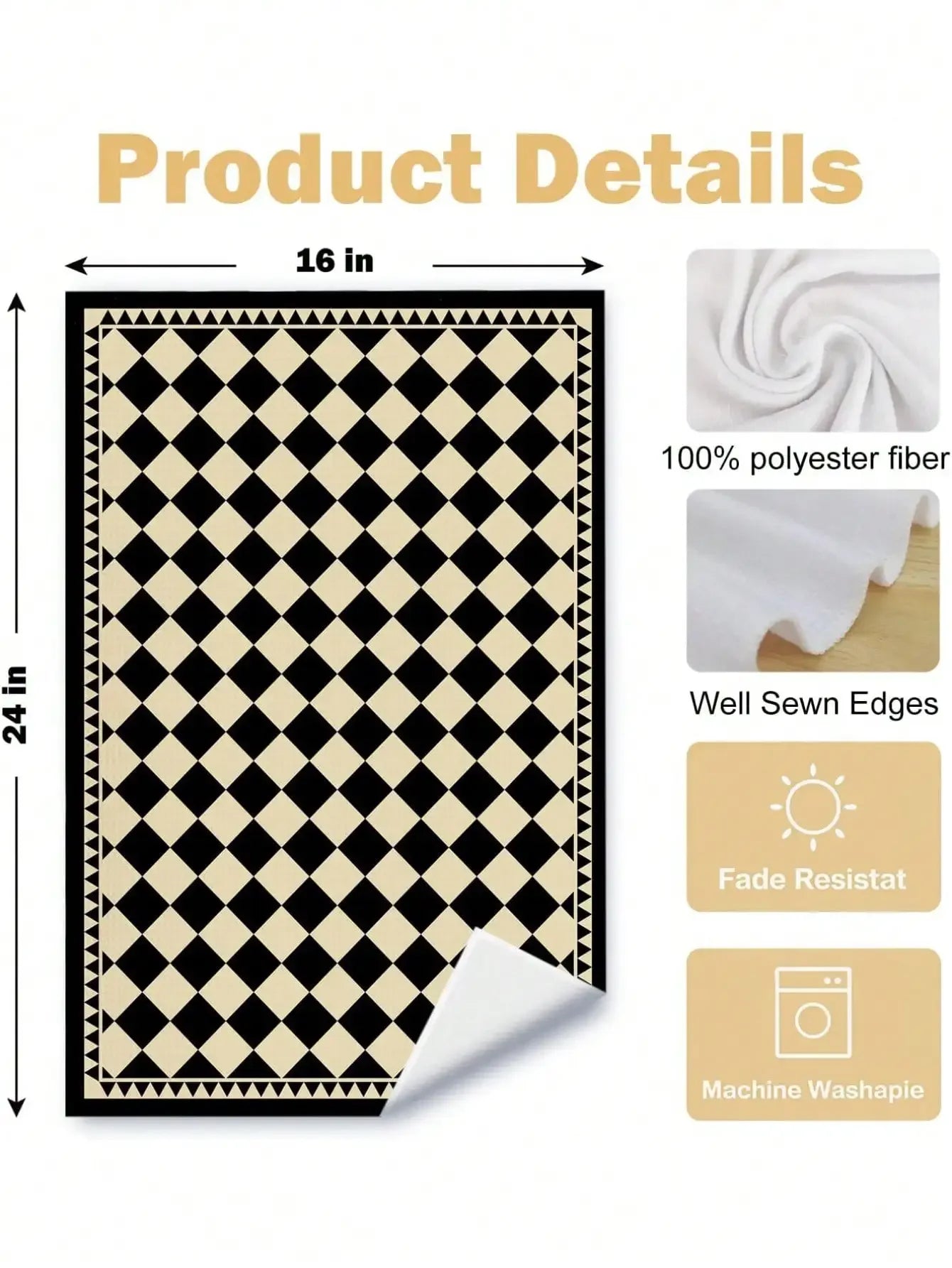 Serviettes Bohème Motif Abstrait - Coton, Style Rétro