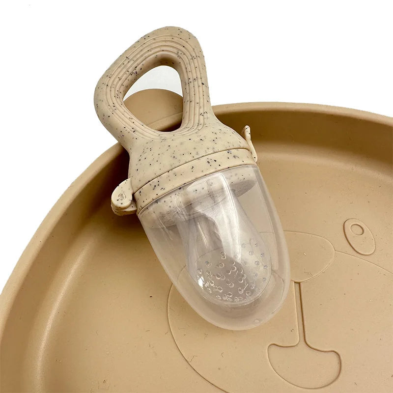 Grignoteuse en Silicone pour Bébé avec Couvercle