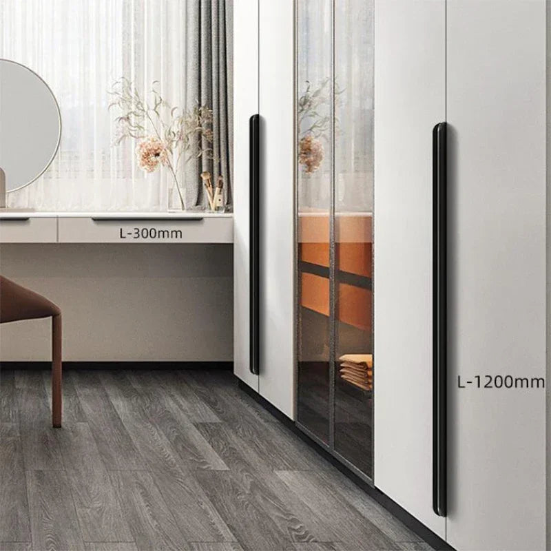 Poignée de Meuble Invisible Aluminium Courbe Moderne