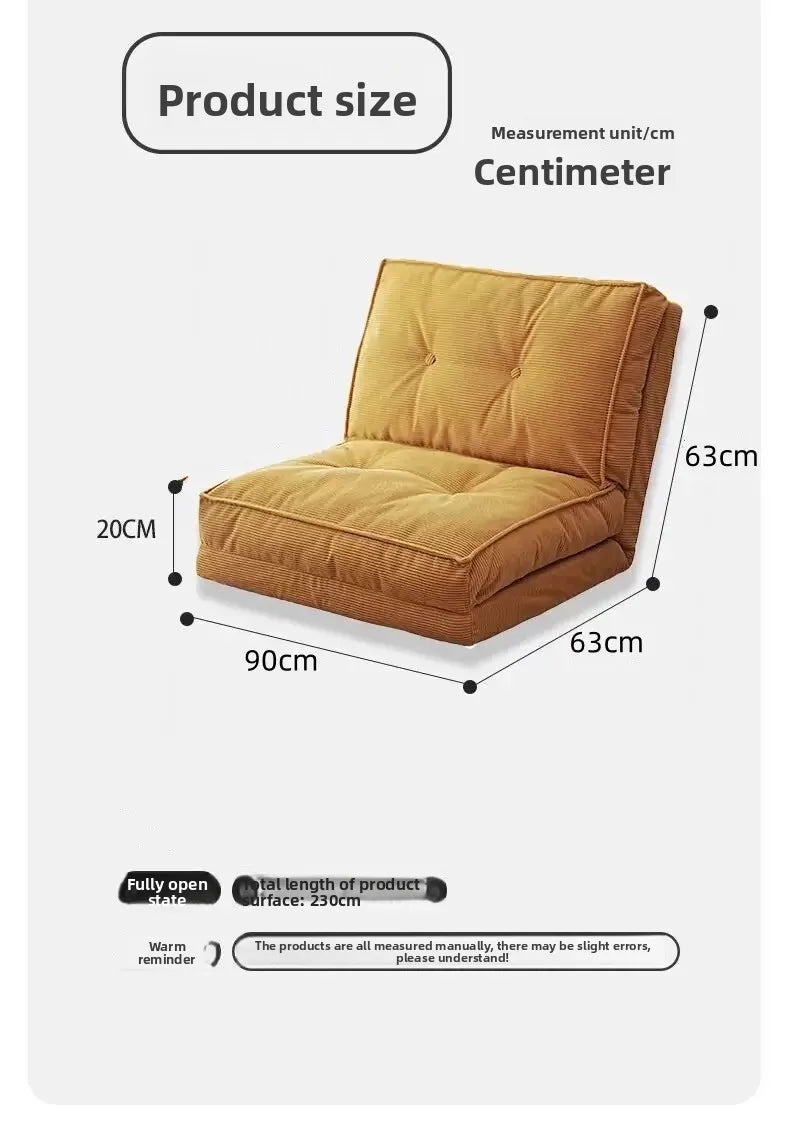 Canapé Paresseux Pliable 2-en-1 Style Tatami