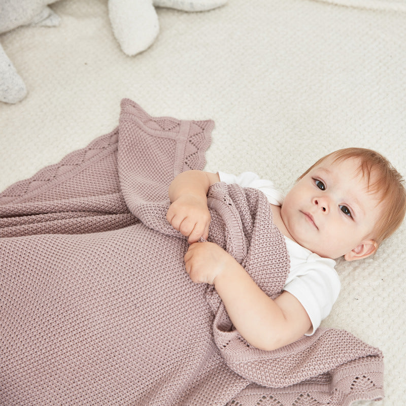 Couverture Bébé Tricotée Style Nordique