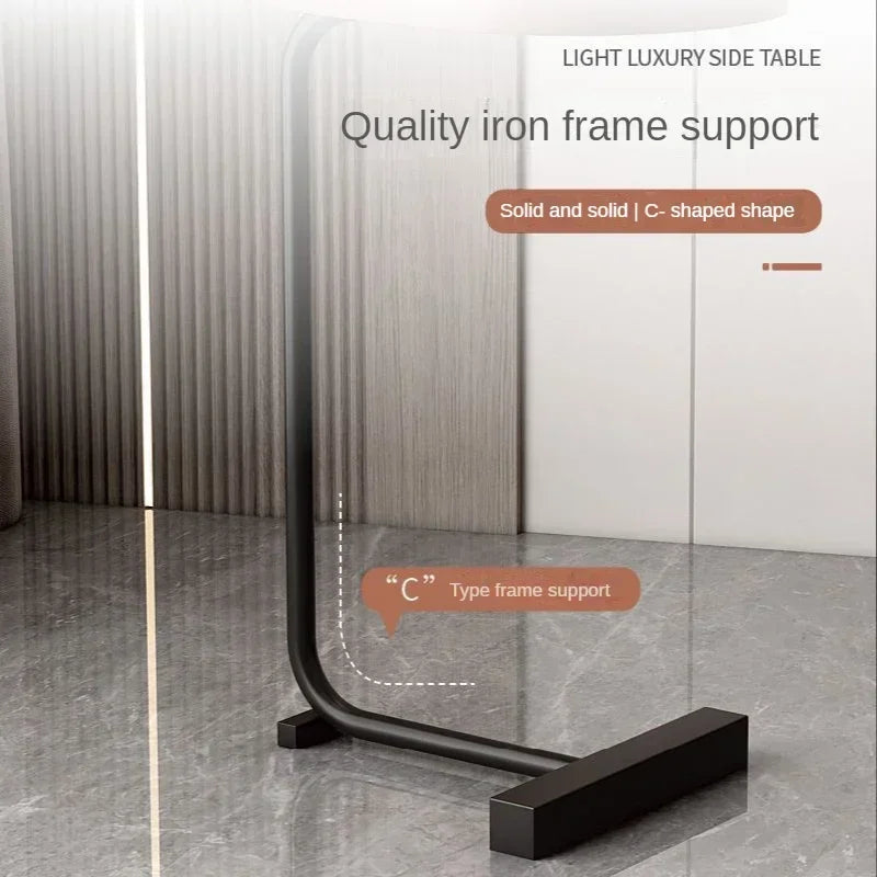 Table d'Appoint Métal Mobile - Petit Format Luxe Discret