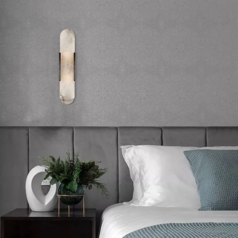 Applique Murale en Marbre Naturel - Design Nordique