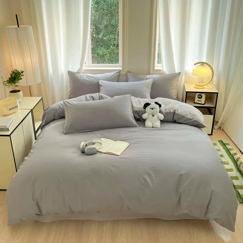 Parure de Lit en Coton Égyptien 3 Pièces