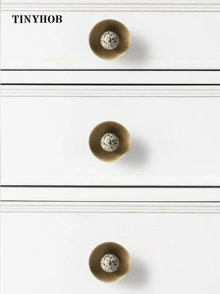 Stone & Bronze Handle – Nordic Art Knob