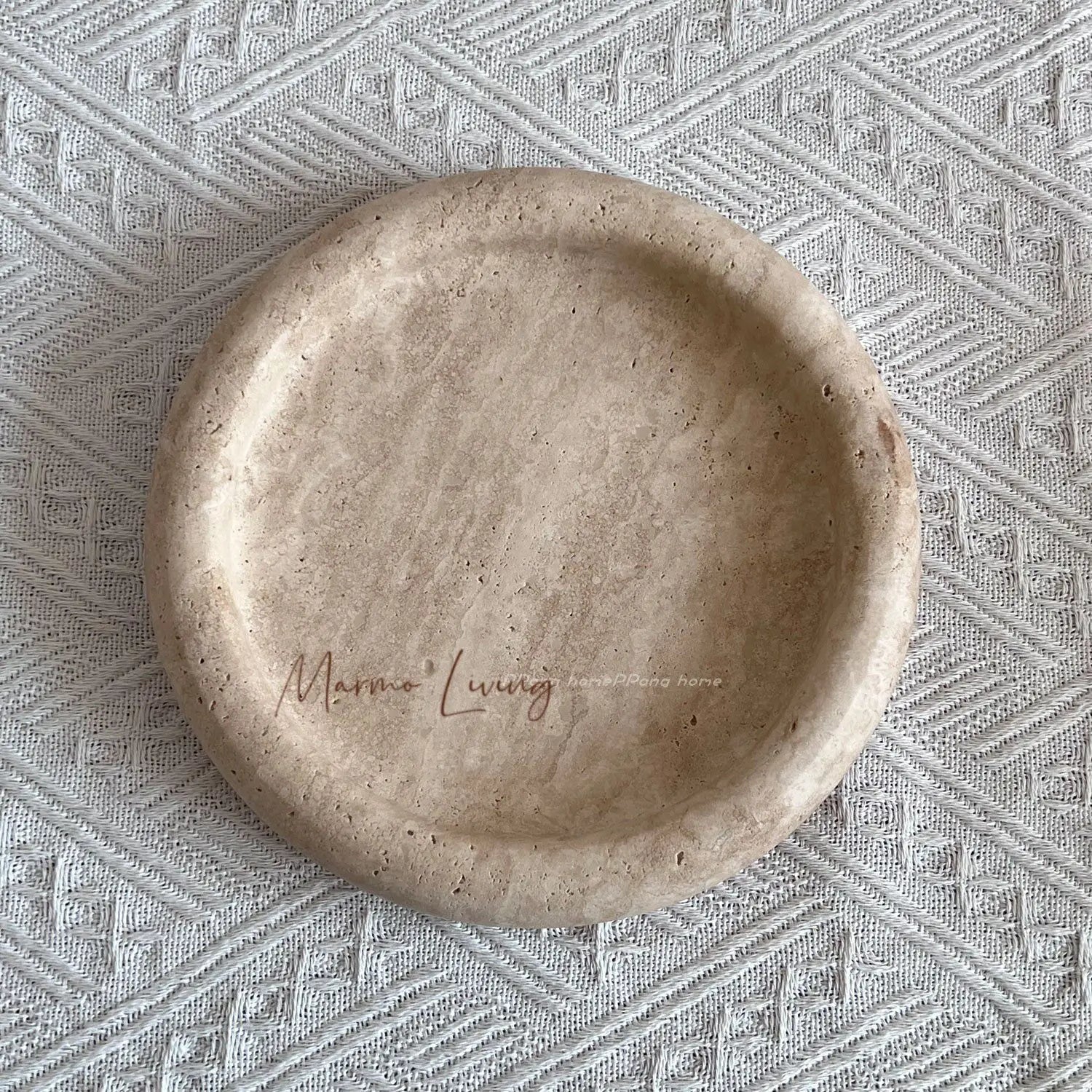 Plateau en Marbre Naturel Style Wabi-Sabi - Bijoux et Parfums