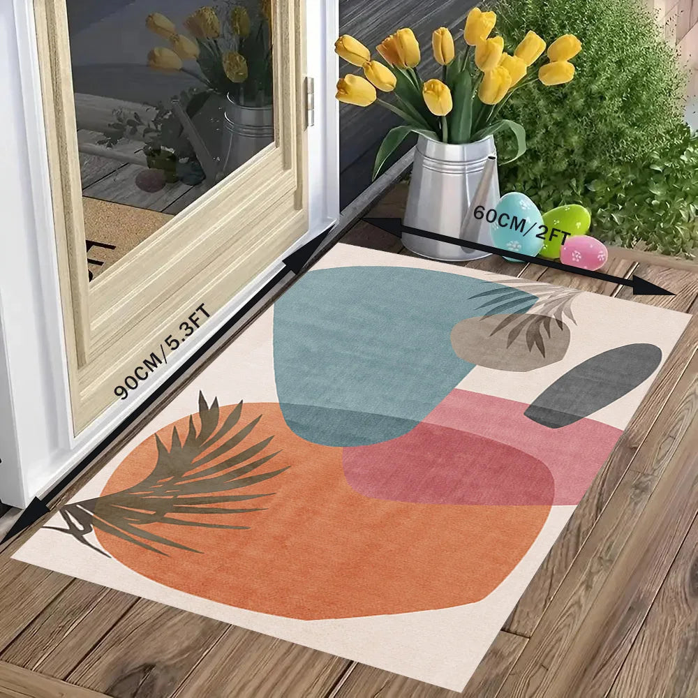 Tapis Chaud Rétro Antidérapant Lavable Salon