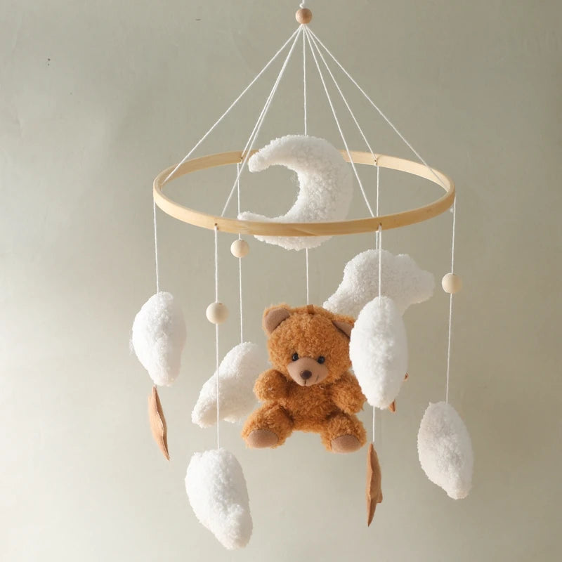 Mobile Musical en Bois pour Lit Bébé