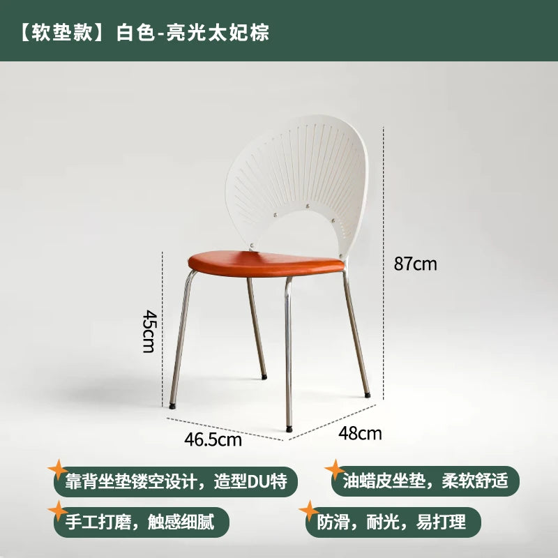 Chaise de Salle à Manger en Acier Inoxydable