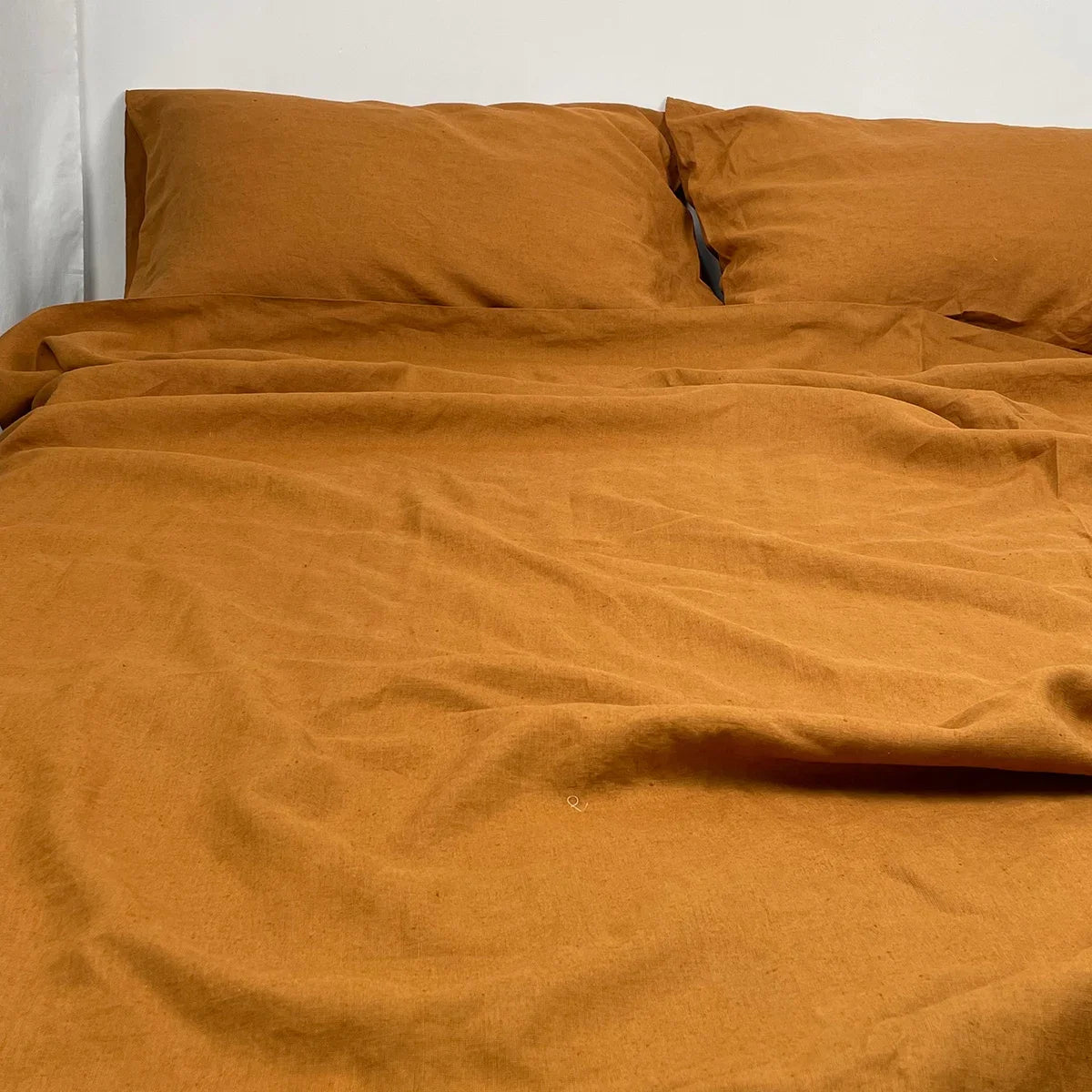 Parure de Lit 4 Pièces en Lin Pur - Drap Housse et Taies