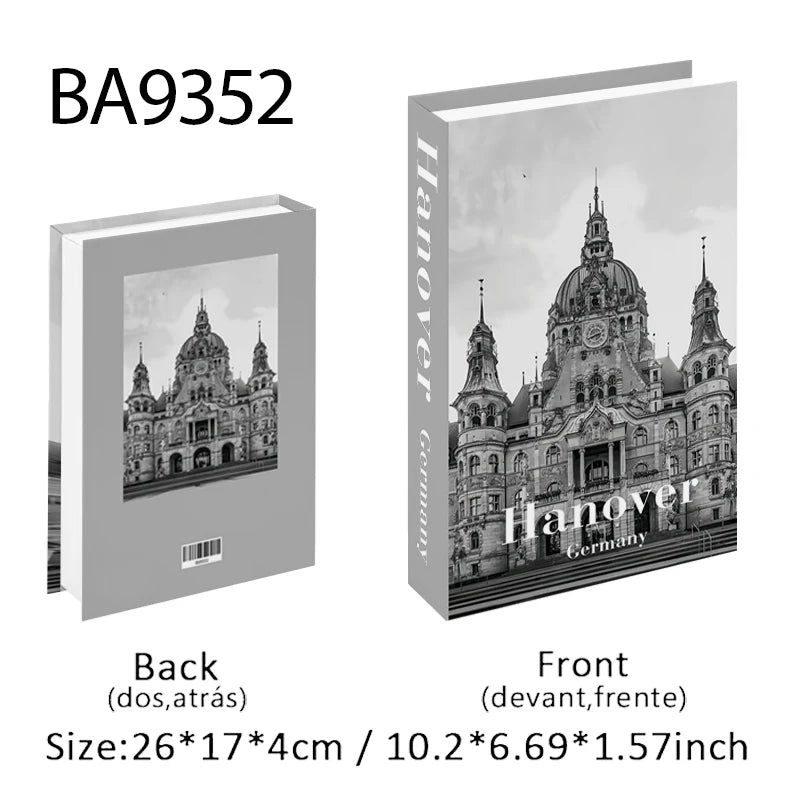 Boîte de Rangement Livre Factice Design Fashion Nordique