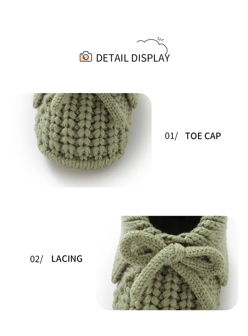 Chaussons Bébé Tricotés à Revers 0-18 Mois