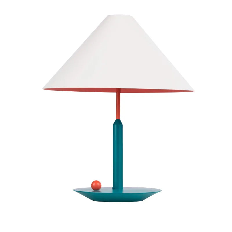 Lampe de Table Bambou Forme Chapeau Style Nordique