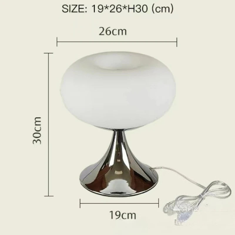 Lampadaire Bauhaus Pomme en Verre - Style Rétro