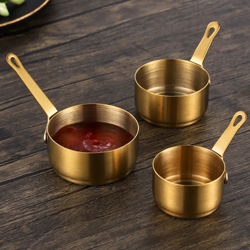 Petite Casserole à Sauce Antiadhésive en Acier Inoxydable