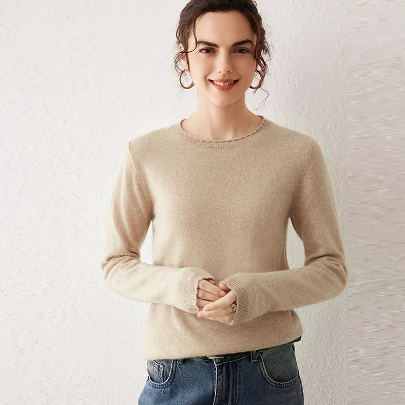 Pull Femme 100% Cachemire Basique