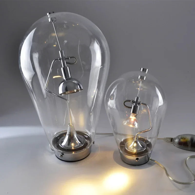 Lampe de Bureau Verre Italienne Vintage Rotative Dimmable