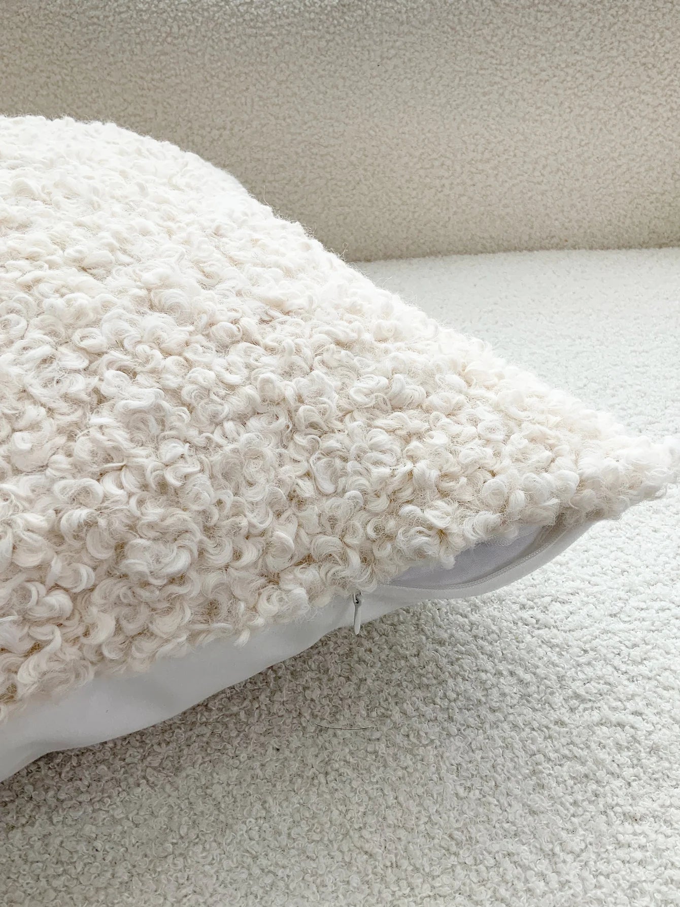 Housse de Coussin Teddy Fourrure - Douceur Peau de Mouton