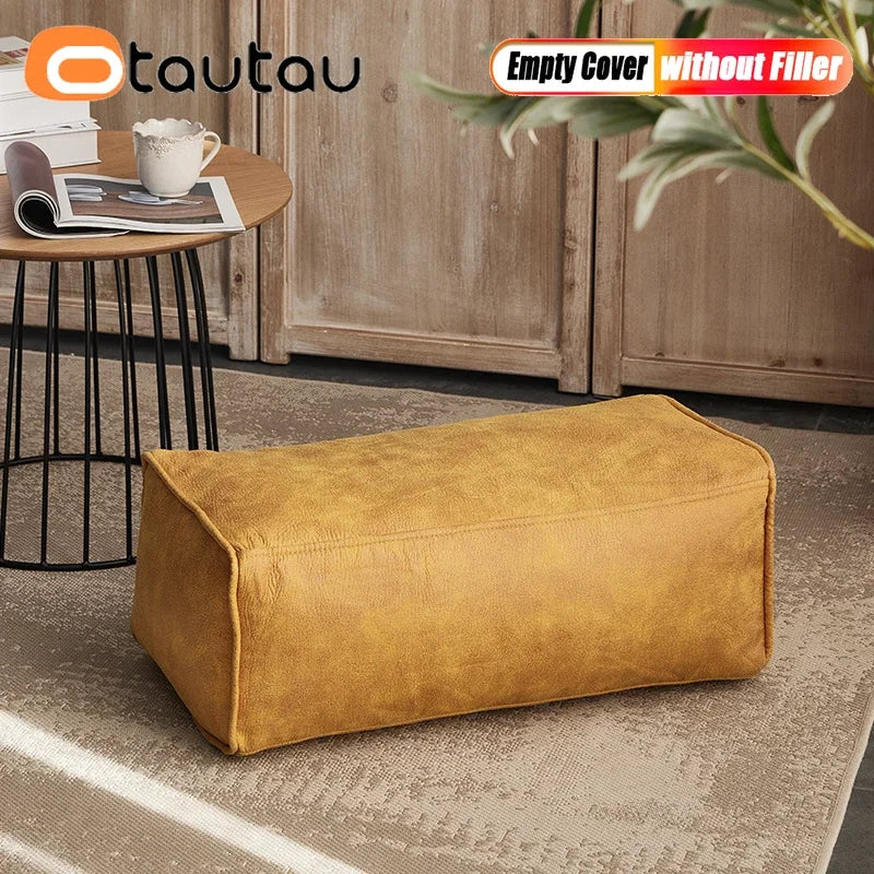 Housse de Pouf Poire en Cuir Synthétique (Sans Garnissage)