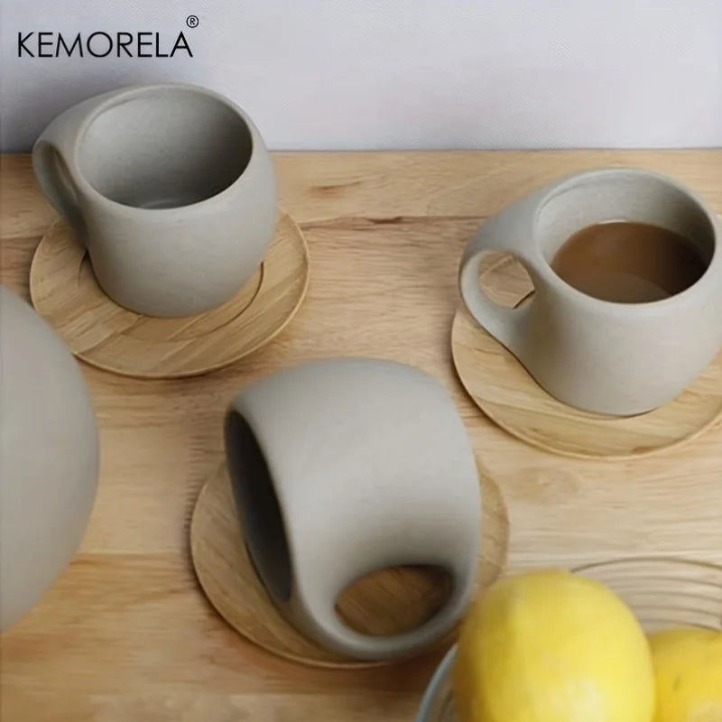 Tasse en Céramique Motif Moucheté Artistique Réutilisable