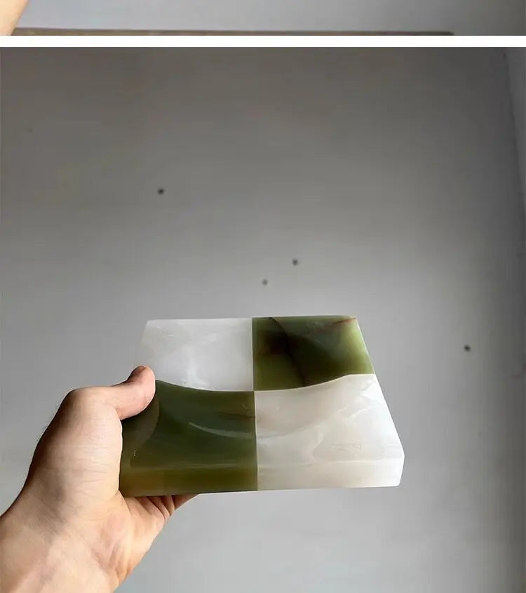 Plateau Marbre Assemblé Carré pour Comptoir et Bijoux