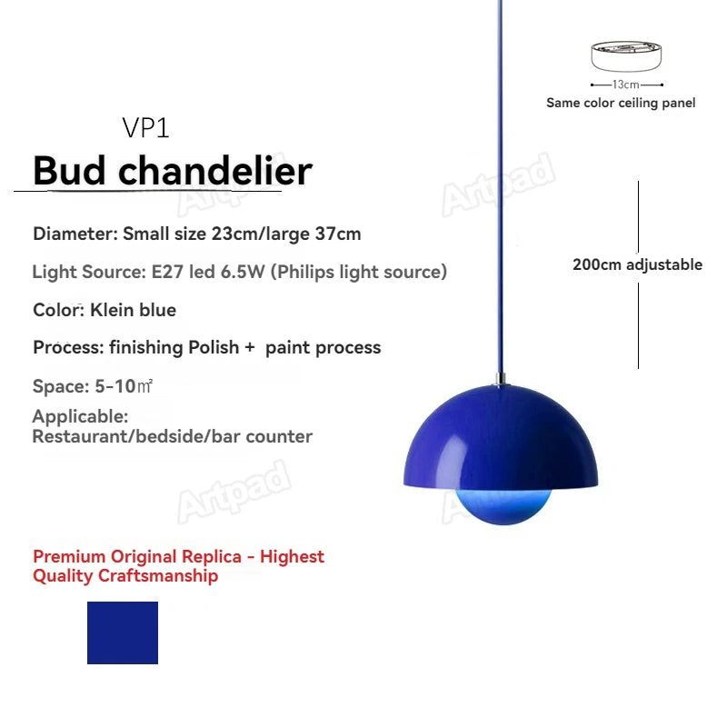 Danish Bud Pendant Light – Nordic Modern Hanging Lamp