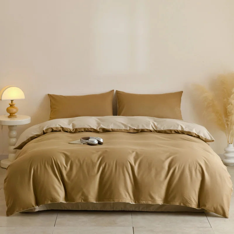 Parure de Lit en Coton Égyptien 3 Pièces