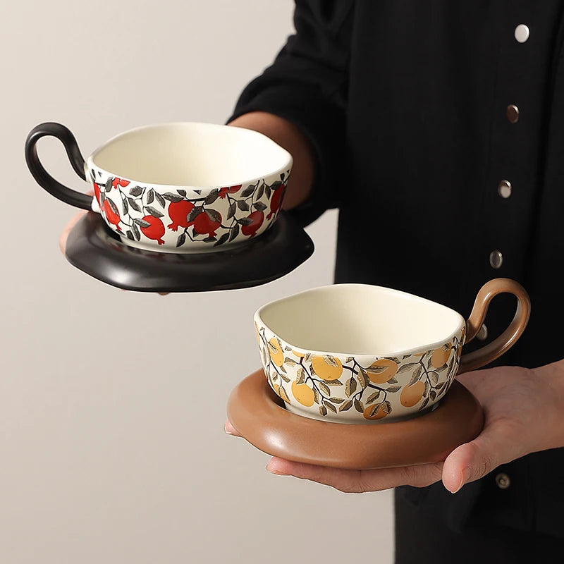Tasse à Café Style Rétro Luxe Léger