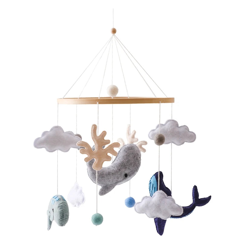 Mobile Musical en Bois pour Lit Bébé