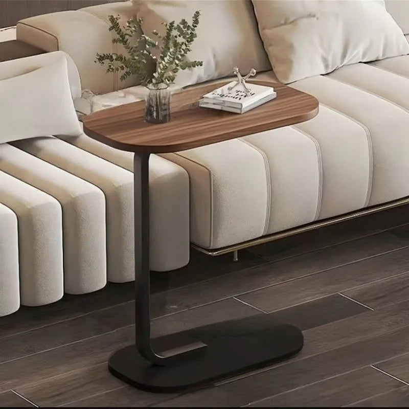 Table d'Appoint Pliante pour Canapé - Métal Rétractable