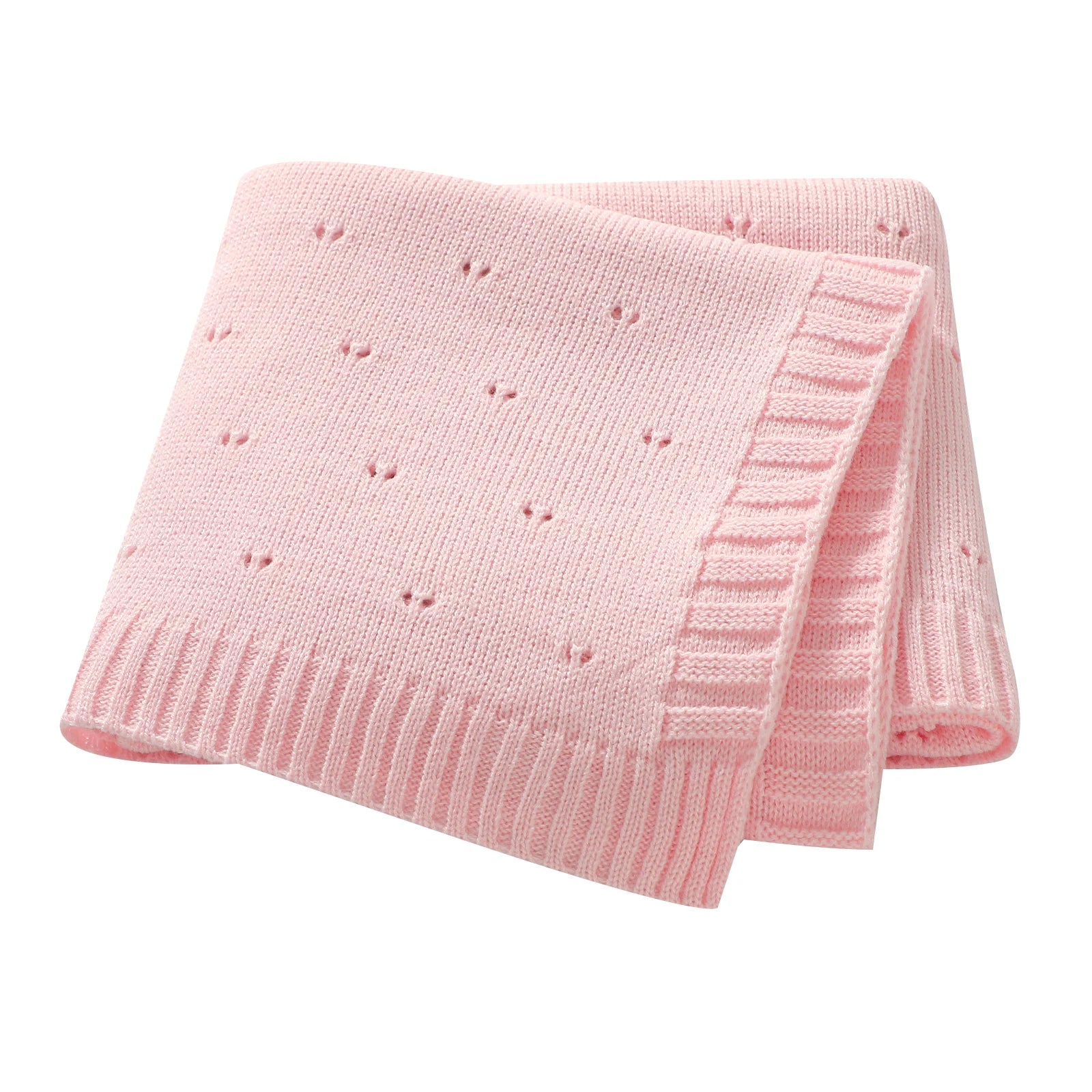 Couverture Bébé Tricotée Unie 90x70cm