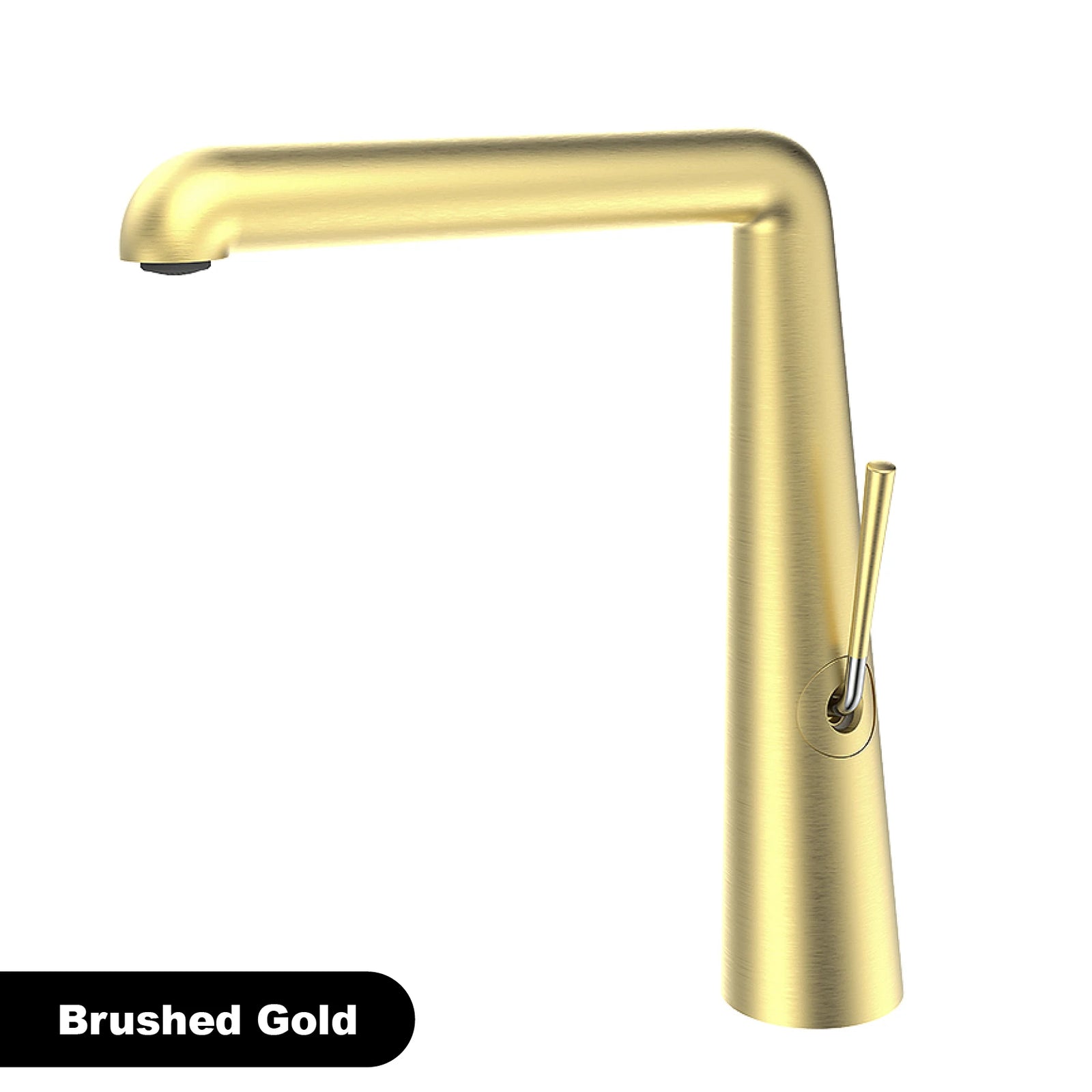 Robinet de Lavabo Or Rose Brossé Valve Céramique Laiton