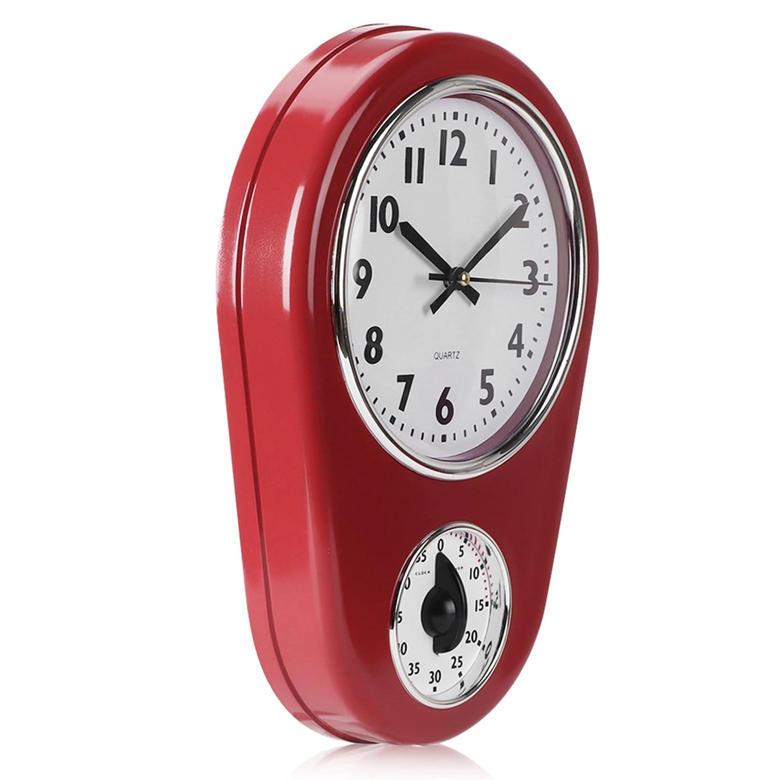 Horloge Murale Vintage Minuterie Cuisine Grand Format