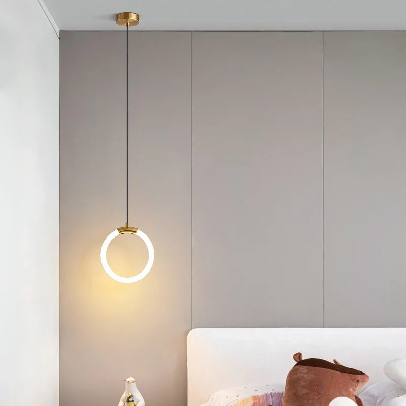 Suspension de Luxe Dorée - Style Nordique LED