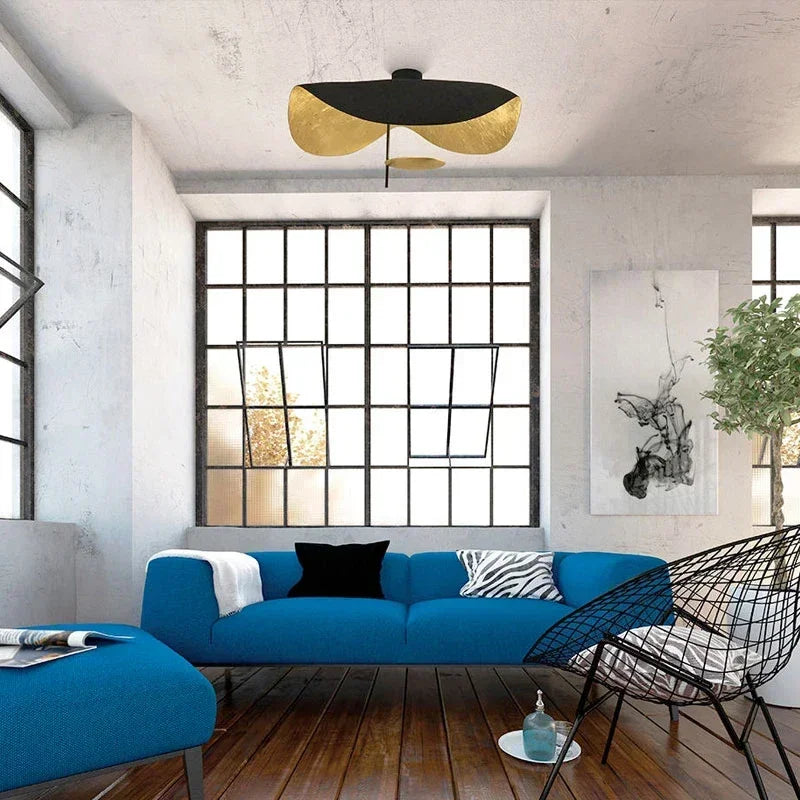 Plafonnier Doré Design Créatif - Style Nordique LED