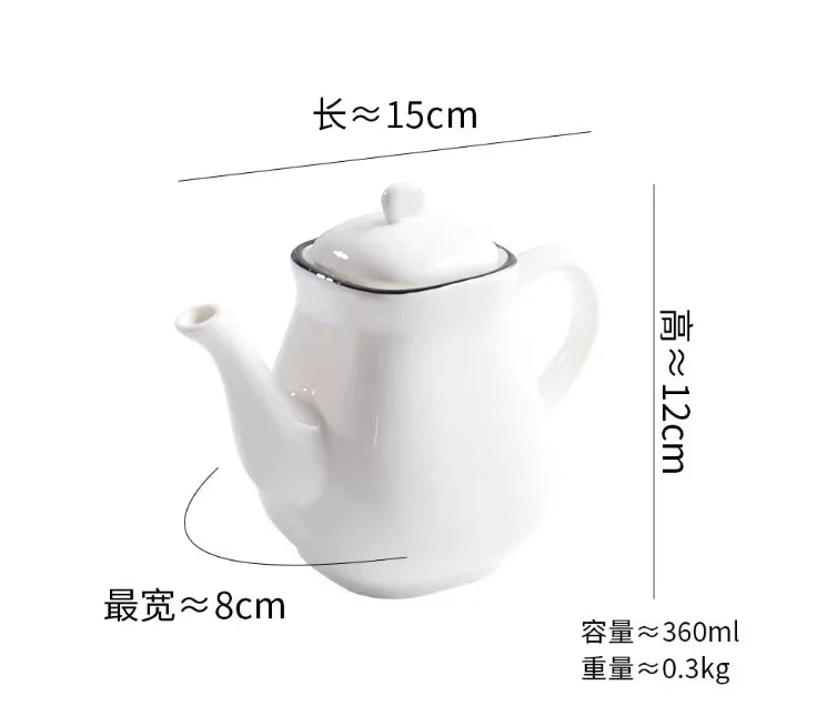 Salière et Sucrier en Céramique Blanche avec Cuillère