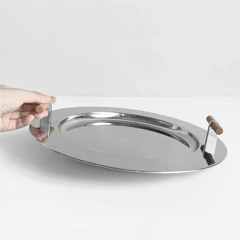 Stainless Steel Snack Tray – Nordic Minimalist Serving Dish