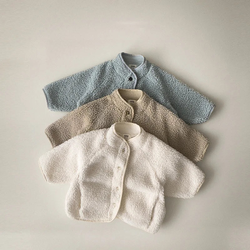 Manteau Enfant Matelassé Uni Style Coréen