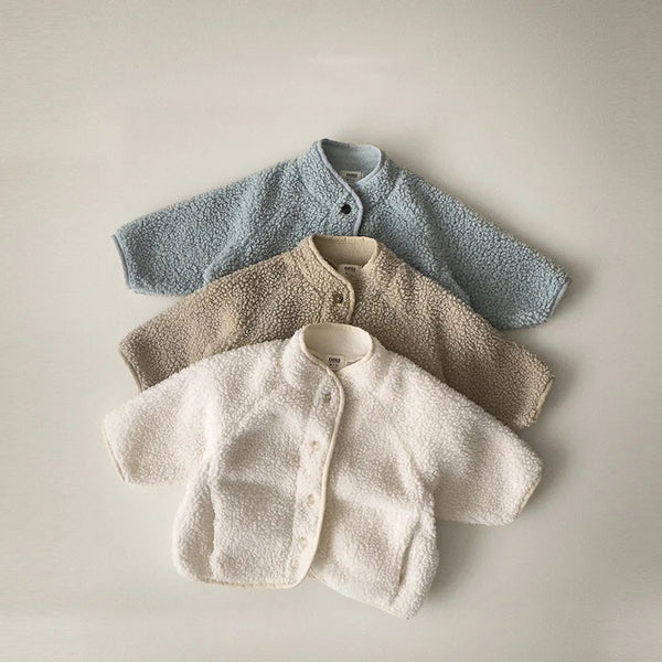 Manteau Enfant Matelassé Uni Style Coréen